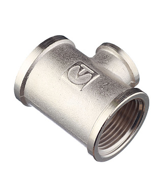 Тройник переходной Valtec 1 ВР(г) х 1/2 ВР(г) х 1 ВР(г) латунный (VTr.750.N.0604)