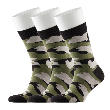 Носки мужские Hesler кардная пряжа 44-46 камуфляж (3 пары)