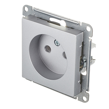 Розетка Systeme Electric AtlasDesign встраиваемая алюминий (ATN000341)