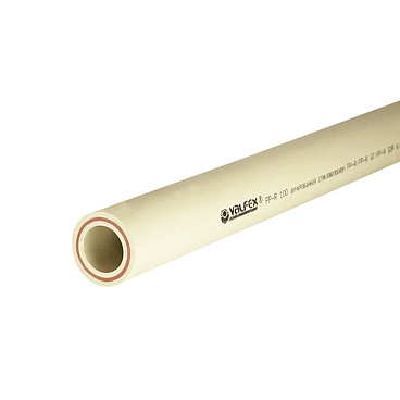 Труба полипропиленовая Valfex армированная стекловолокном 25х2000 мм PN25 серая (101060252Г)