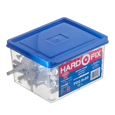 Дюбель-гвоздь Hard-Fix 8x80 мм потайная манжета нейлон (50 шт.)