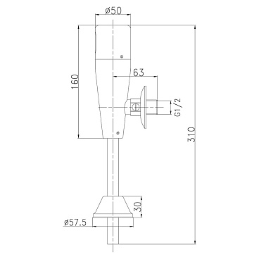 Кран для писсуара Lemark Project сенсорный (LM4654C)