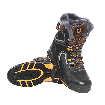 Ботинки рабочие натуральный мех с высокими берцами размер 40 Мистраль Perfekt Protection