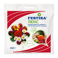 Удобрение минеральное сухое универсальное гранулированное Люкс Fertika 100 г
