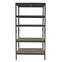 Стеллаж металлический оцинкованный AR Shelving Stabil S 1800х900х400 мм 5 полок