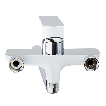 Смеситель для ванны Lavelly White Modern хром/белый однорычажный с длинным изливом с лейкой (623748)