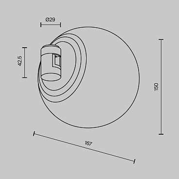 Трековый светильник Technical TR229-1-8W3K-PT