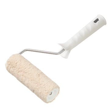 Валик натуральный мех 140 мм d42 мм ворс 12 мм для алкидной основы с ручкой