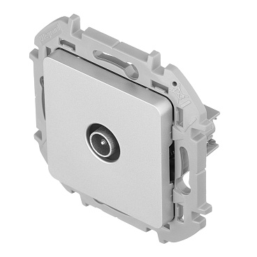 Розетка телевизионная Legrand Inspiria встраиваемая алюминий (673862)