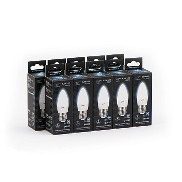 Лампа светодиодная Gauss E27 4100К 6,5 Вт 550 Лм 175-240 В свеча тонированная