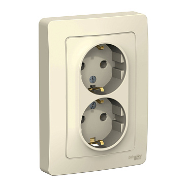 Розетка Systeme Electric Blanca встраиваемая молочная (BLNRS001022)