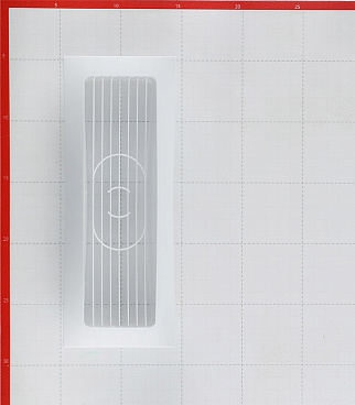 Решетка вентиляционная накладная пластиковая для плоских воздуховодов 60х204 мм