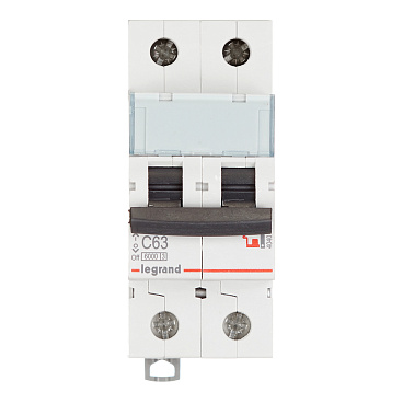 Автоматический выключатель модульный Legrand TX3 2P 63А тип C 6 кА 230 В (404048)