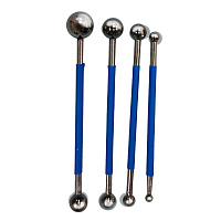 Набор шпателей для выравнивания шариковых Tytan Professional 2-19 мм нержавеющая сталь (4 шт.) (56204)