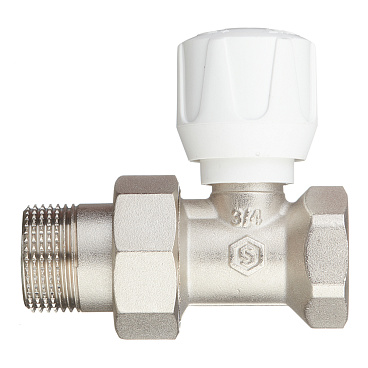 Клапан регулирующий Stout 3/4 НР(ш) х 3/4 ВР(г) для радиатора (SVR 2122 000020)