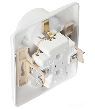 Розетка Systeme Electric Этюд встраиваемая белая (PC16-007B)