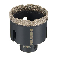 Коронка алмазная по керамограниту 55 мм Hilberg Super Hard (HH655)