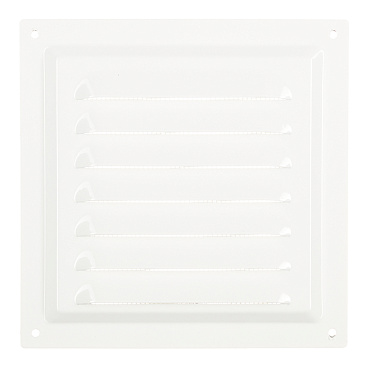 Решетка вентиляционная стальная Era 150х150 мм с сеткой белая
