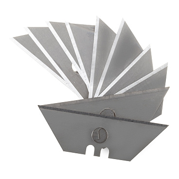 Лезвие для ножа Hesler 19 мм трапеция (10 шт.) пластиковый корпус ножа