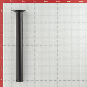 Ножка мебельная стальная 30х300 мм черная (1 шт.)