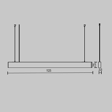 Подвесной светильник Maytoni P051PL-36W2.7-6K-B