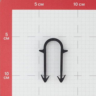 Скоба-фиксатор Henco 60 мм для металлопластиковых труб черная (300 шт.) (UFH-TACK-60)