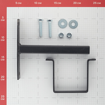 Кронштейн для монтажа коллекторов Rommer 80 мм со скобой (RDG-0019-000001)