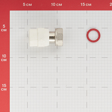 Муфта полипропиленовая Valtec с накидной гайкой 20 мм х 3/4 ВР(г) (VTp.708.0.02005)