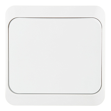 Выключатель Systeme Electric Этюд одноклавишный накладной белый с самовозвратом (KA10-001B)