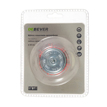 Кордщетка для дрели Debever чашеобразная d63 мм нейлоновая (DB80170690)