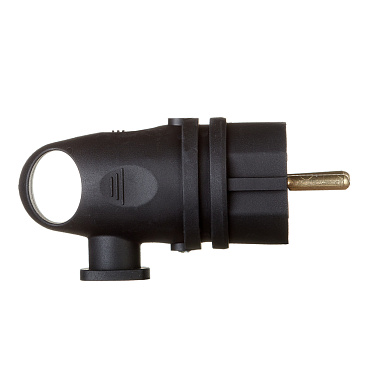 Вилка штепсельная Svet с заземлением IP44 угловая черная