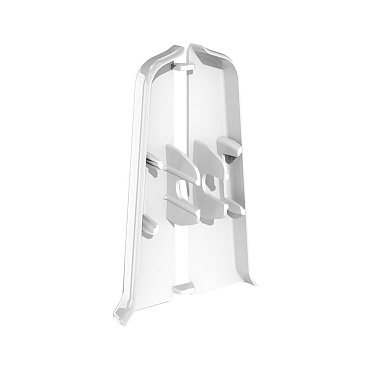 Заглушка торцевая Деконика 85 мм белый глянцевый левая-правая Г-профиль (2 шт.)