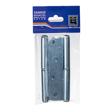 Петля ПН-1 карточная левая разъемная 110х65 мм цинк (2 шт.)