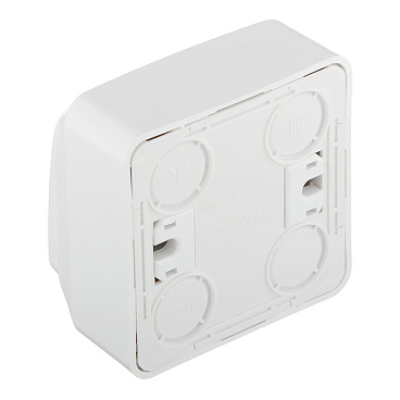 Выключатель Systeme Electric Этюд одноклавишный накладной белый с подсветкой (BA10-005B)