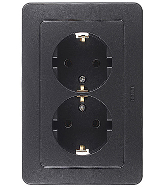 Розетка Hegel Master встраиваемая черная (РС16-351-08)