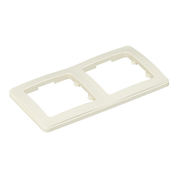 Рамка Hegel Master двухместная слоновая кость (Р402-01)