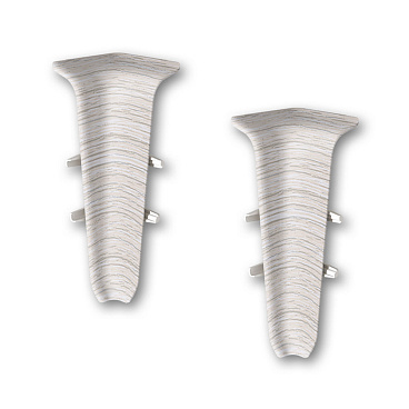 Угол внутренний Деконика 70 мм ясень серый Г-профиль (2 шт.)