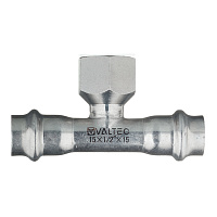 Тройник Valtec (VTi.932.I.150415) 15 мм х 1/2 ВР(г) х 15 мм нержавеющая сталь