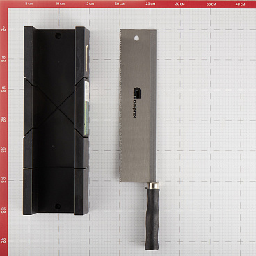 Стусло Сибртех пластиковое с пилой 300х60 мм (222307)