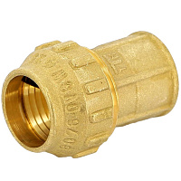 Муфта ПНД Tiemme компрессионная переходная 20х1/2 ВР(г) латунь