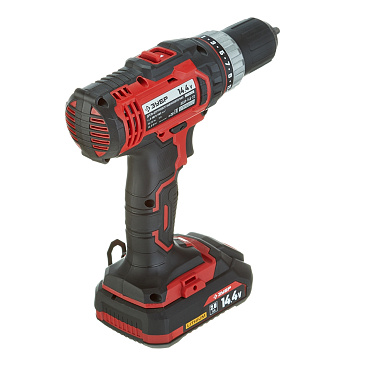 Дрель-шуруповерт аккумуляторная Зубр ДШЛ-145-22 14,4 В 2 Ач Li-Ion 2 АКБ и ЗУ