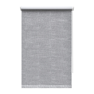 Рулонная штора блэкаут 100х160 см Decofest Каролина серая