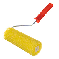 Валик поролон структурный шероховатый 230 мм d80 мм с ручкой Matrix