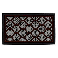 Коврик придверный противоскользящий Format Classic Арабеск 40х68 см влаговпитывающий коричневый