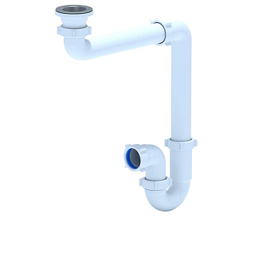 Сифон для раковины и мойки АНИ пласт 1 1/2х40 мм с выпуском d70 мм с соединением 40 мм (D5000)