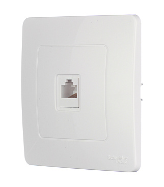 Розетка компьютерная Systeme Electric Blanca встраиваемая белая RJ45 (BLNIS045001)
