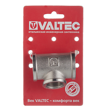 Тройник Valtec 1 ВР(г) х 3/4 ВР(г) х 1 ВР(г) латунный (VTr.750.N.0605)