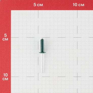 Заклепка вытяжная 4,8x16 мм алюминий/сталь зеленая RAL 6005 (100 шт.)