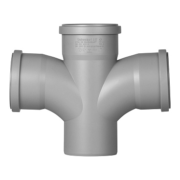 Крестовина Ostendorf HTDA d90х90х90 мм 87° пластиковая для внутренней канализации (114900)