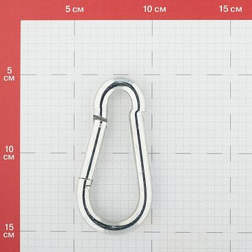 Карабин пружинный d10 мм 100 мм DIN 5299